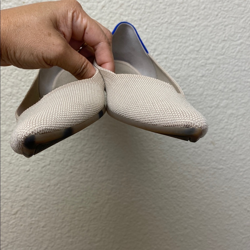 Rothy's Tan Pointed Flats - Picture 4 of 11